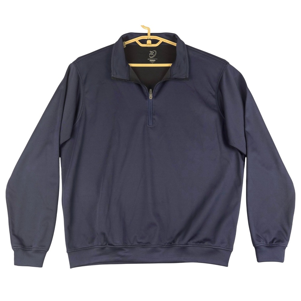 Zero Restriction Tour Series Pullover Mens L Golf Navy Blue Jacket